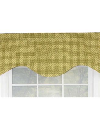 Cabana Cornice 100% Cotton with Fully Lined 3" Rod Pocket Valnance for Windows 50" x 17" Sage
