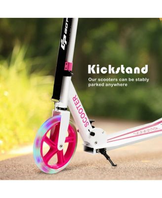 Portable Folding Sports Kick Scooter with LED Wheels