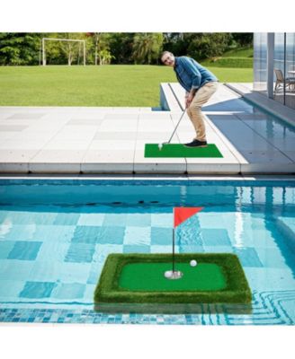 37.5 x 25.5 Inch Floating Golf Green for Pool Chipping Green Mat