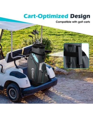 Golf Cart Bag Lightweight Portable Golf Club Organizer Bag