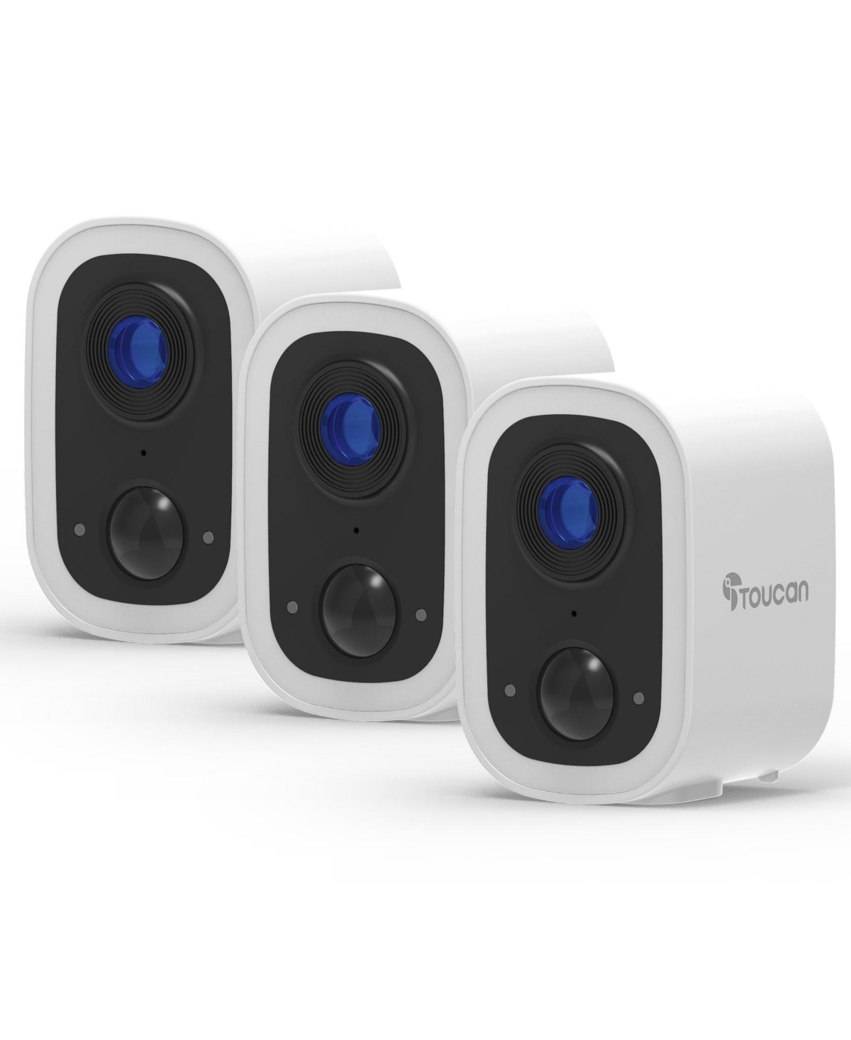 Toucan Wireless Security Camera S4 3-Pack No Subscription Required