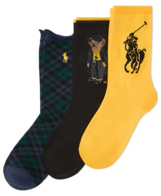 Polo Ralph Lauren - Women's 3-Pack Embroidered Crew Socks