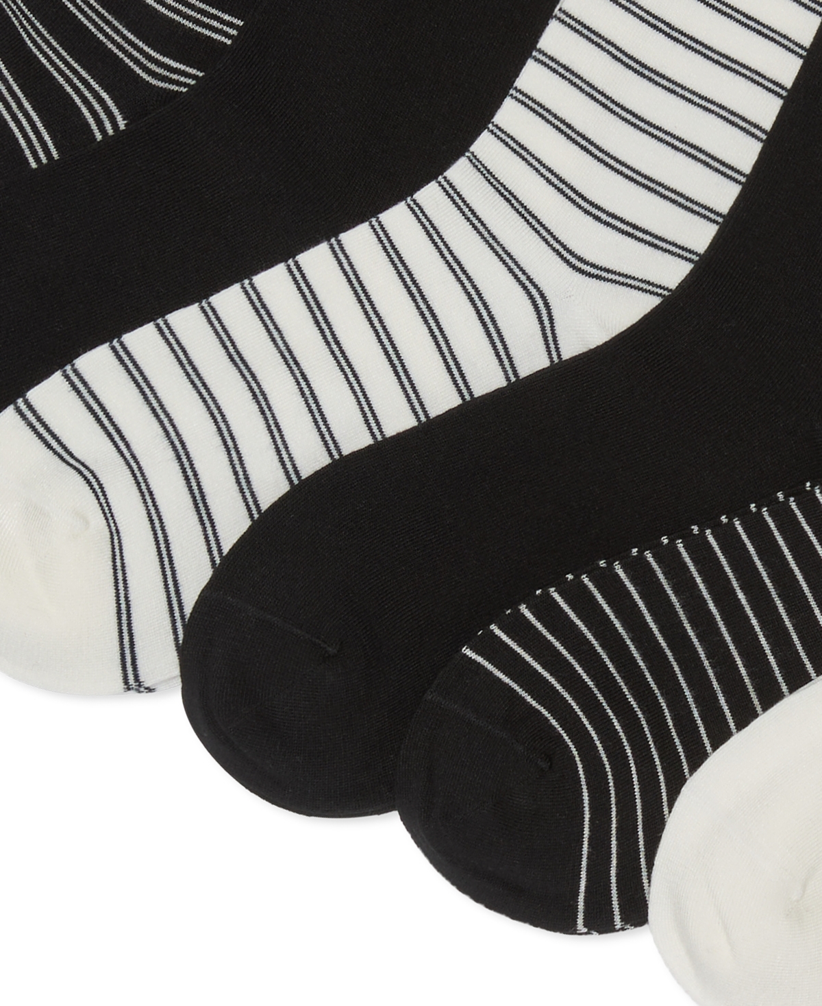 Ralph Lauren Women's 6-pack Script Logo And Striped Crew Socks In Black