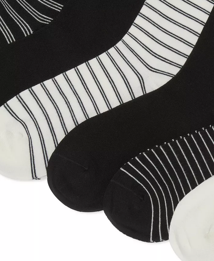 Women's 6-Pack Script Logo and Striped Crew Socks - thumbnail 3