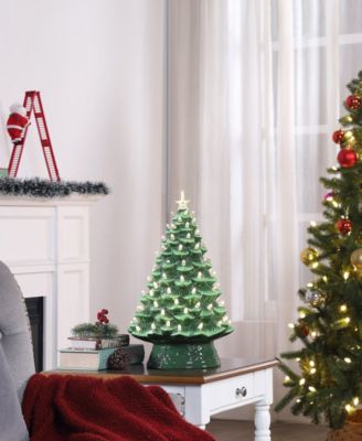 18 " Nostalgic Ceramic Tree with White Lights