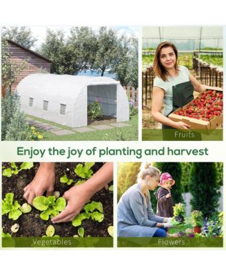 20x10x7ft Heavy Duty Walk-in house Outdoor Plant Vegetables Grow