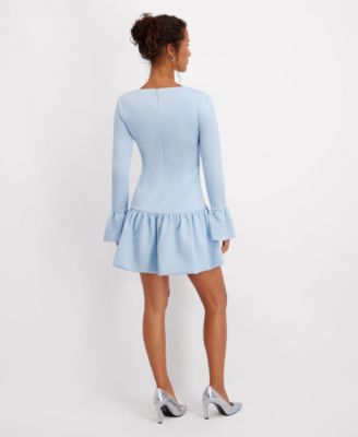 Women's Fluence Bottom Long Sleeves Mini Dress