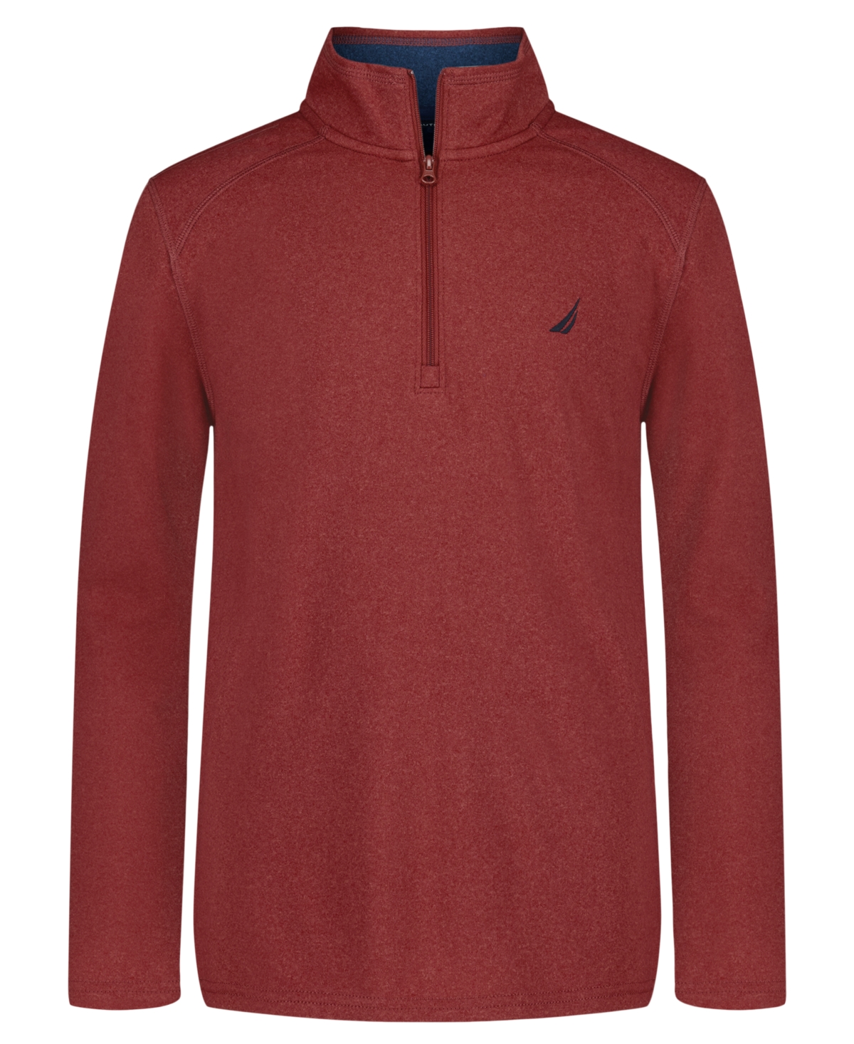 Nautica Kids' Boys 4-20 Quarter Zip-up Jacket In Brown