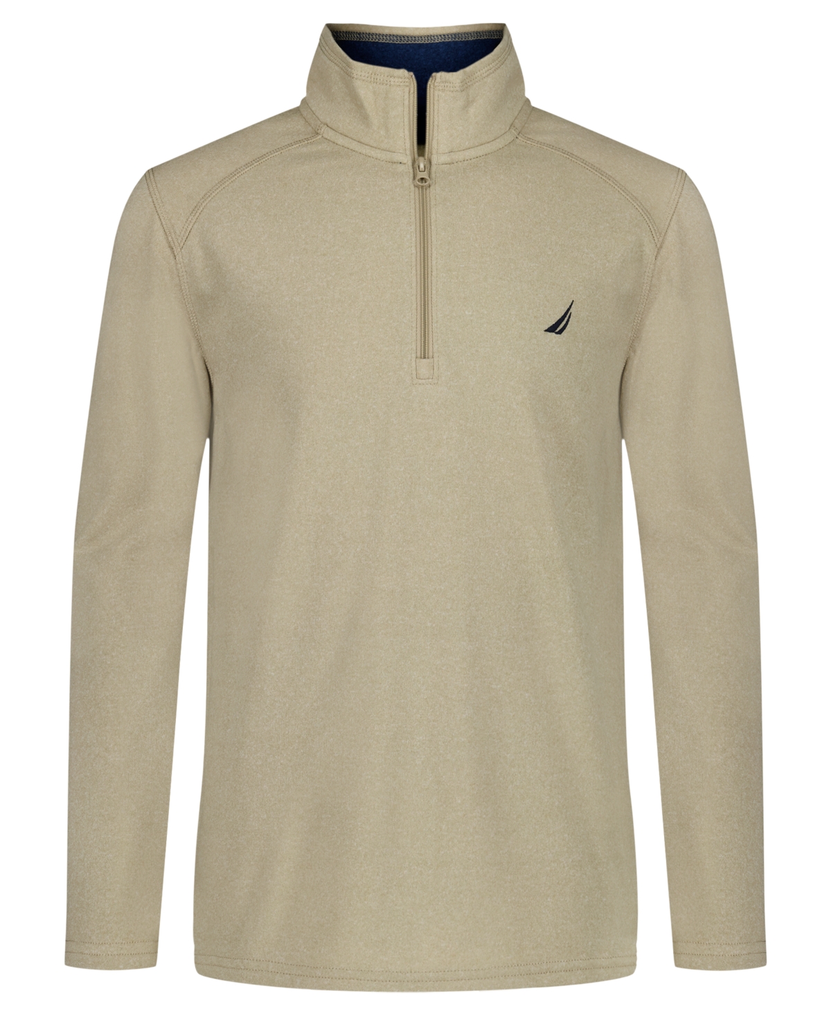 Nautica Kids' Boys 4-20 Quarter Zip-up Jacket In Brown