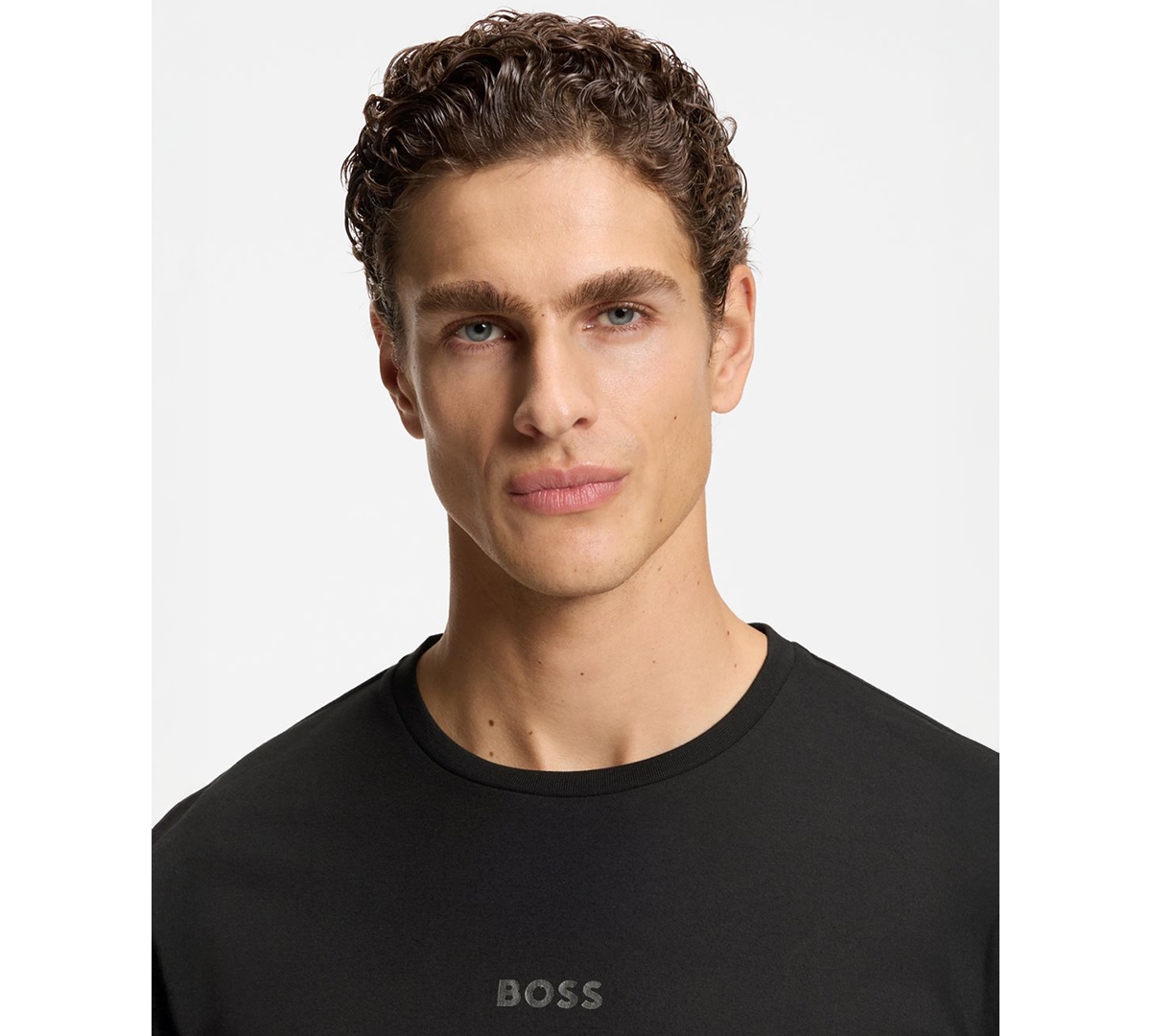 Boss Men's 2-Piece Long-Sleeve Top and Waistband Pants Pajama Set