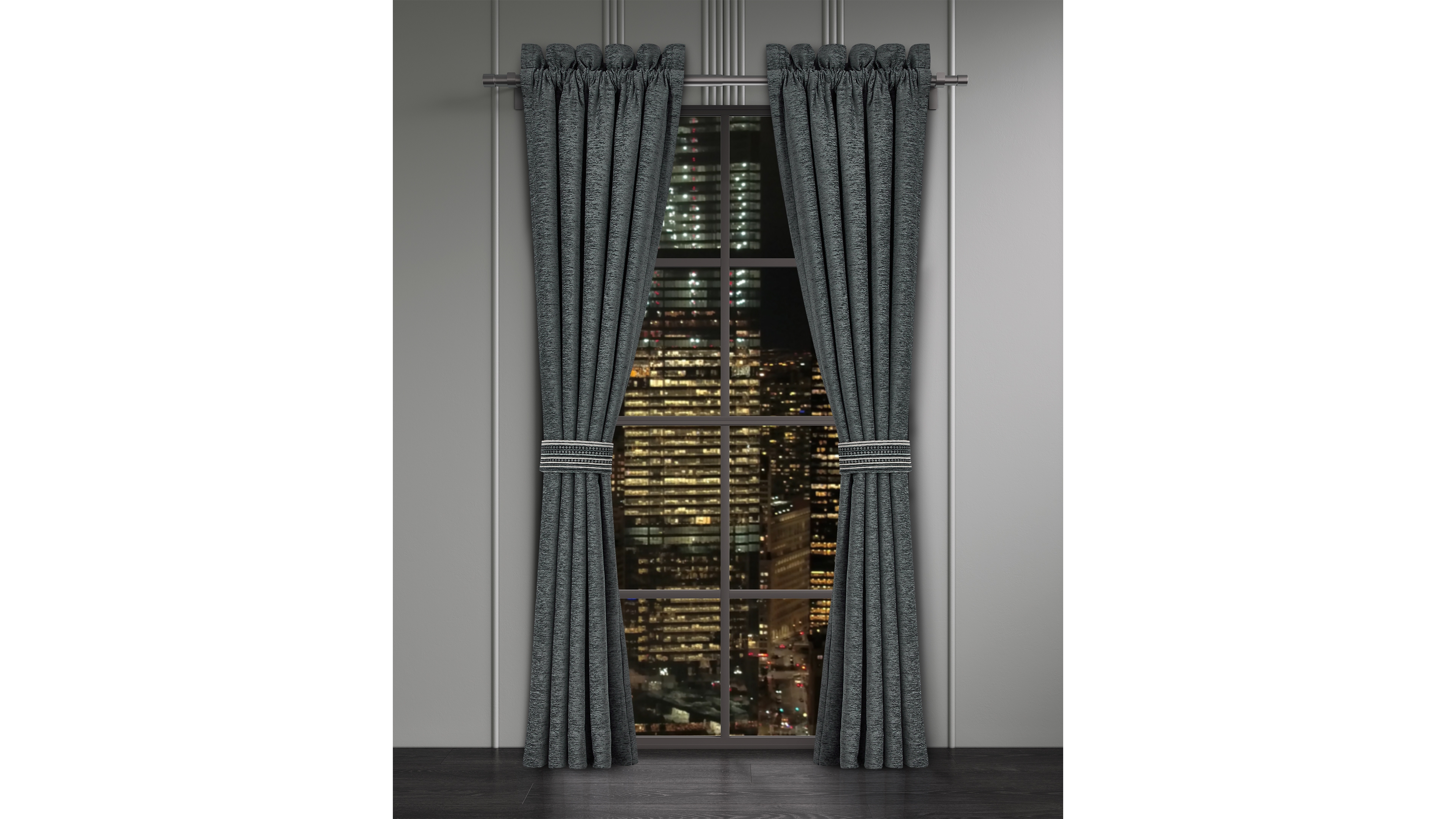 J Queen New York Parallel Window Panel Pair, 50" x 95"