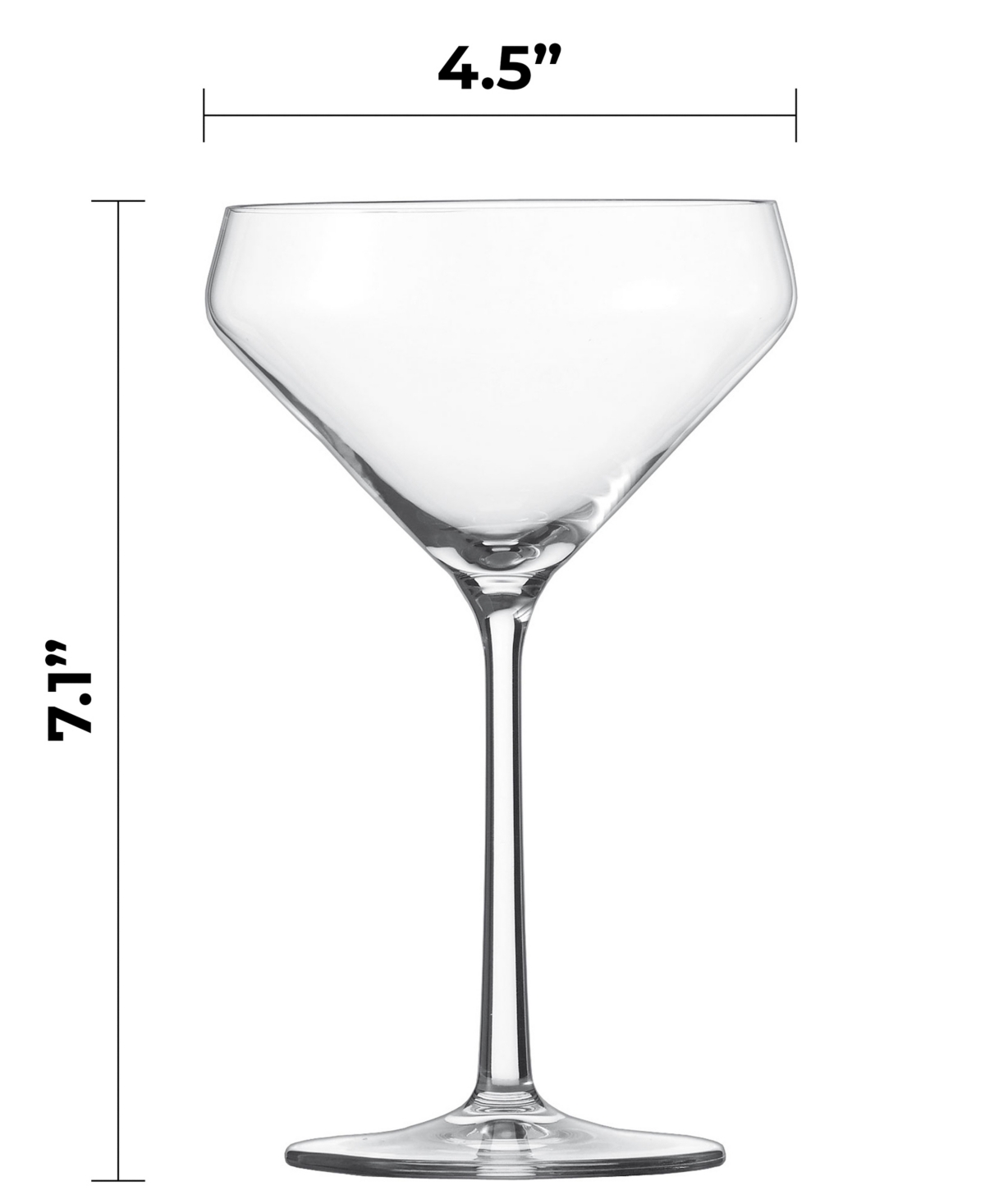 Zwiesel Glas Pure Martini 12.3oz Set of 4