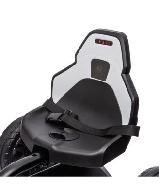 Kids Pedal Go Kart, Outdoor Ride on Toy with Adjustable Seat, Swing Axle, Handbrake, 4 Non-Slip EVA Wheels for Boys and Girls Aged 3-8 Years Old