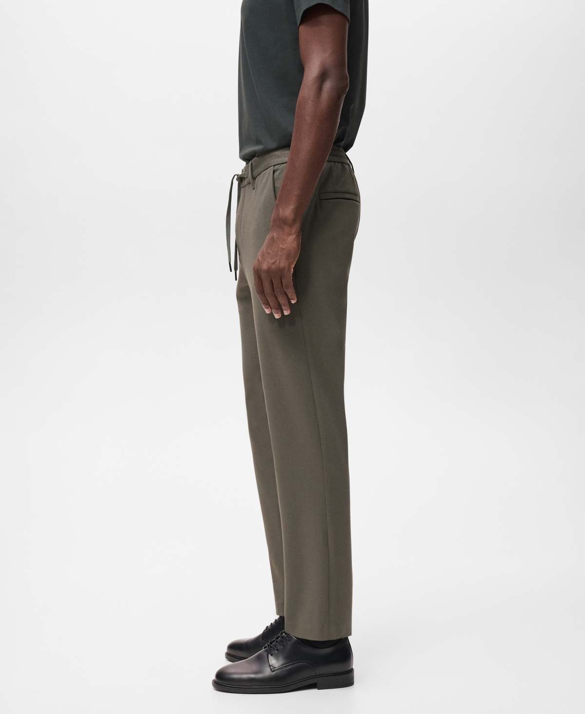 Mango Men's Stretch Fabric Slim-Fit Pants