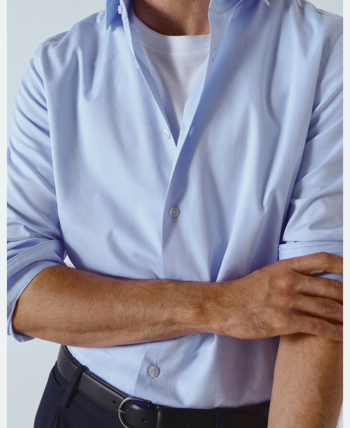 Mango Men's Cotton Slim-fit Shirt In Blue