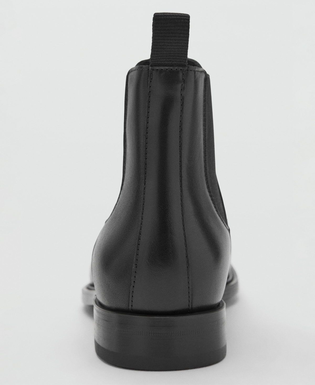 Mango Men's Polished Leather Chelsea Boots