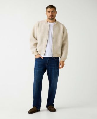 Men's Scuba Melange Long-Sleeve Bomber Jacket