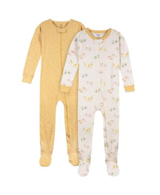 Baby Boys Snug Fit Footed Sleep & Play, 2-Pack, Safari