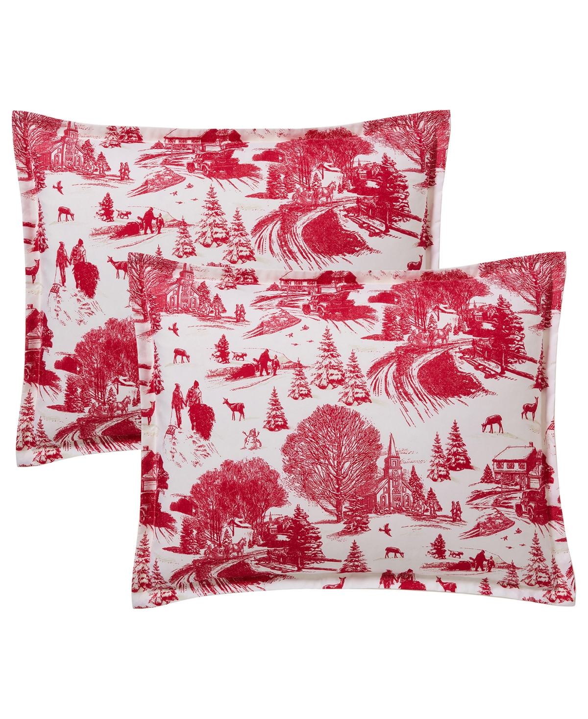 Hallmark Toile Holiday 4-Pc. Comforter Set