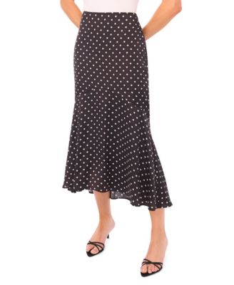 CeCe - Women's Flouncy Flowy Hem A-line Midi Skirt