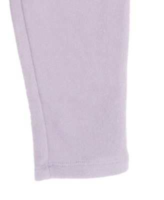 Baby Girls' Heart Pattern Fleece Top and Leggings, 2-Piece Set