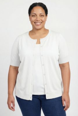 Plus Size Within Perfect Elbow - Length Sleeve Cardigan Sweater