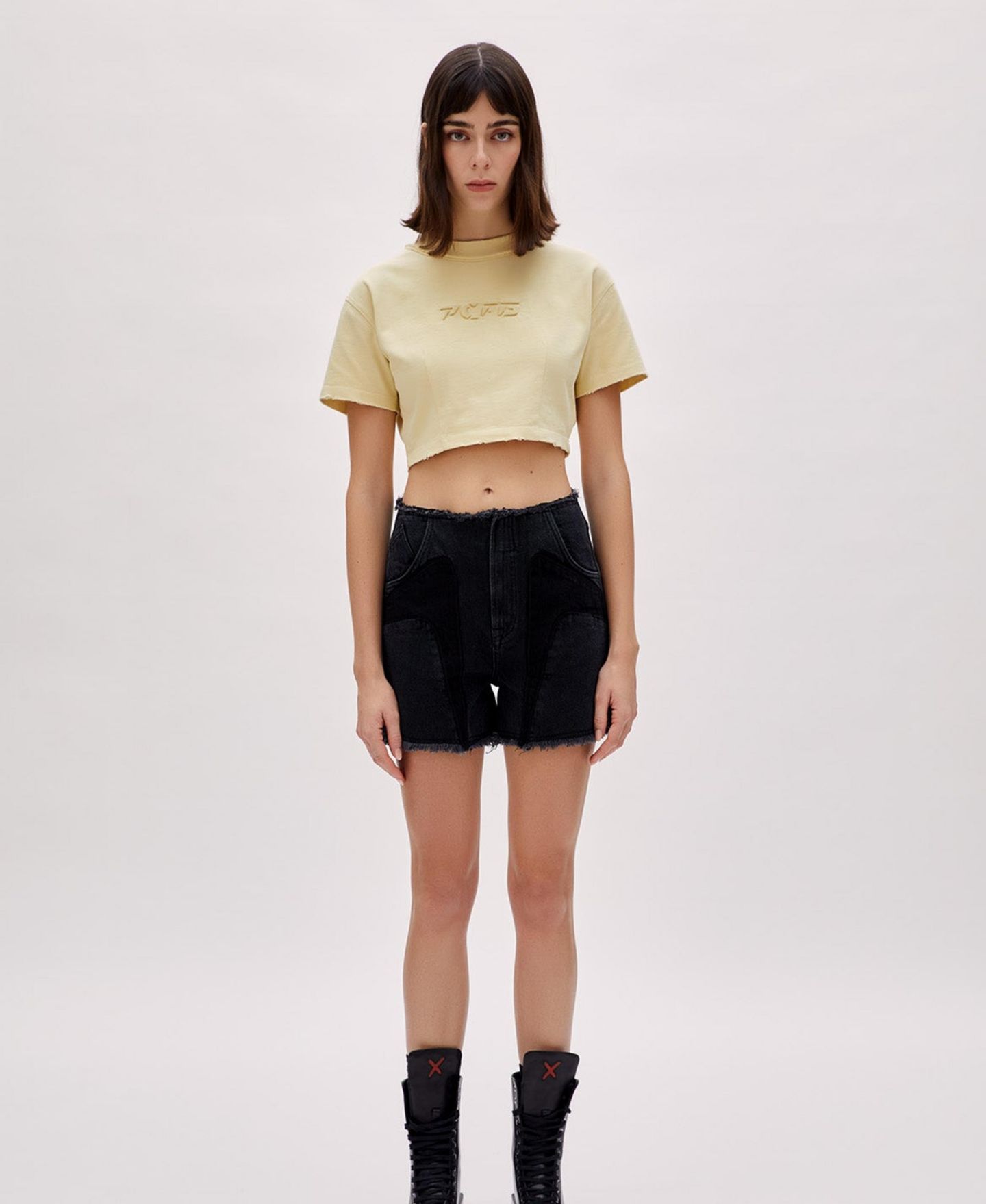 Женские шорты PCFG Boomerang Denim Shorts, цвет: Чёрный — фото 8