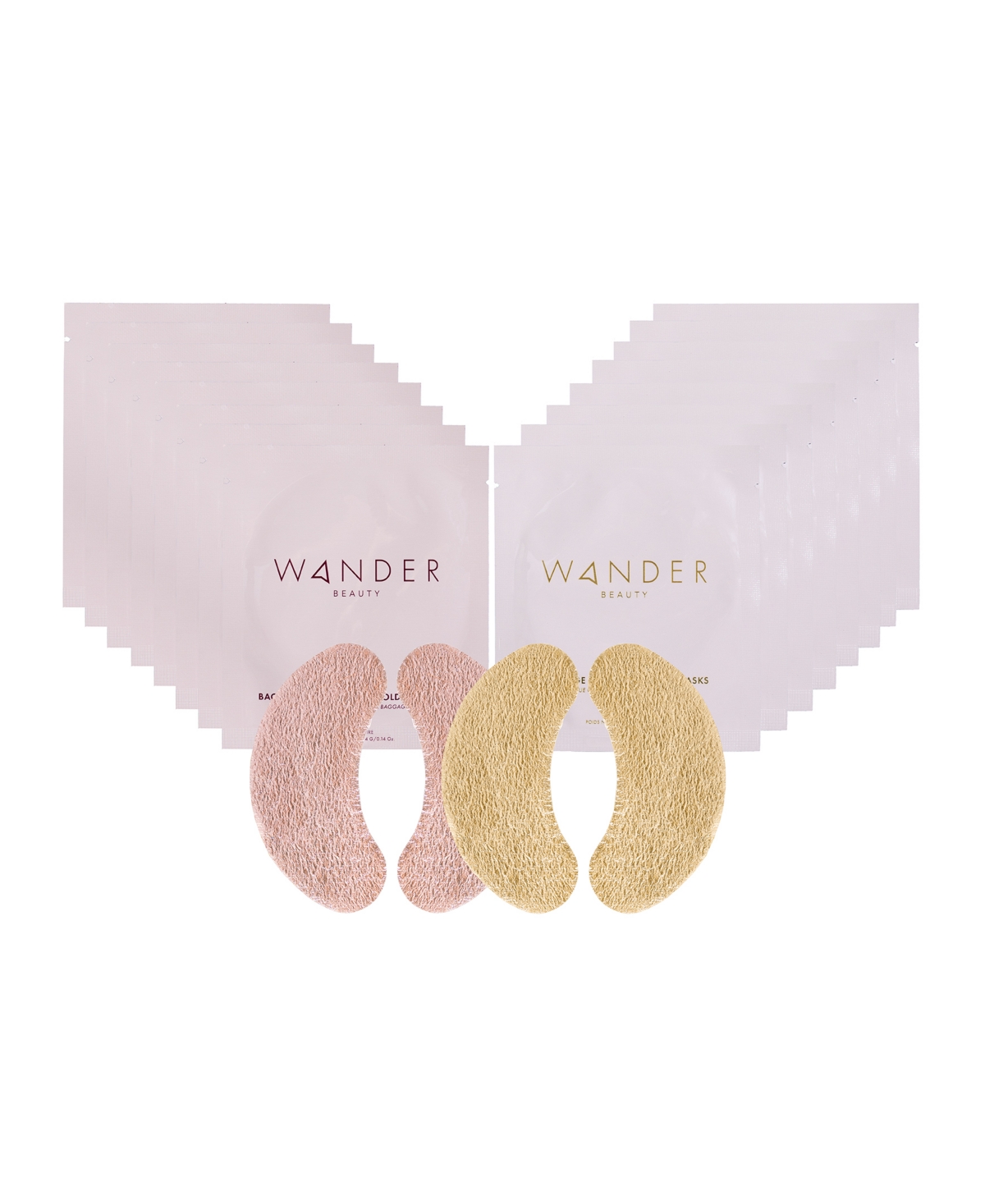 Wander Beauty Winter Glow Baggage Claim Set In Transparent