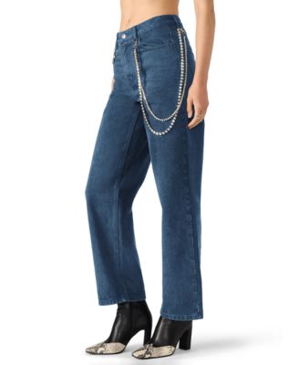 Women's Swift Mid-Rise Rhinestone Chain Jeans