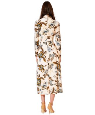 Women's Long-Sleeve Midi Dress