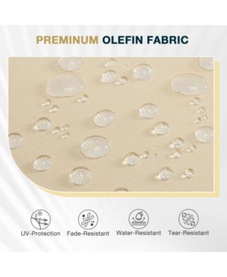 46" x 18" Outdoor Bench Cushion with Waterproof and Fade-Resistant Olefin Fabric