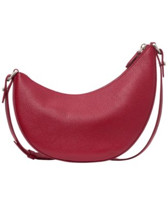 Duo Medium Pebbled Leather Crossbody Bag