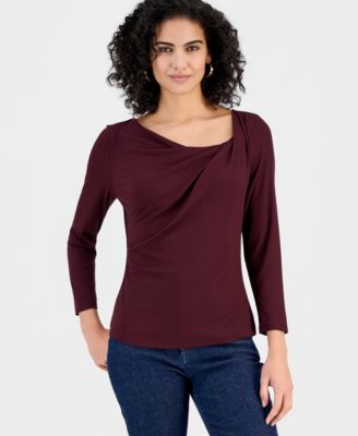 Women's Draped Cowl-Neck Top, Macy's Exclusive