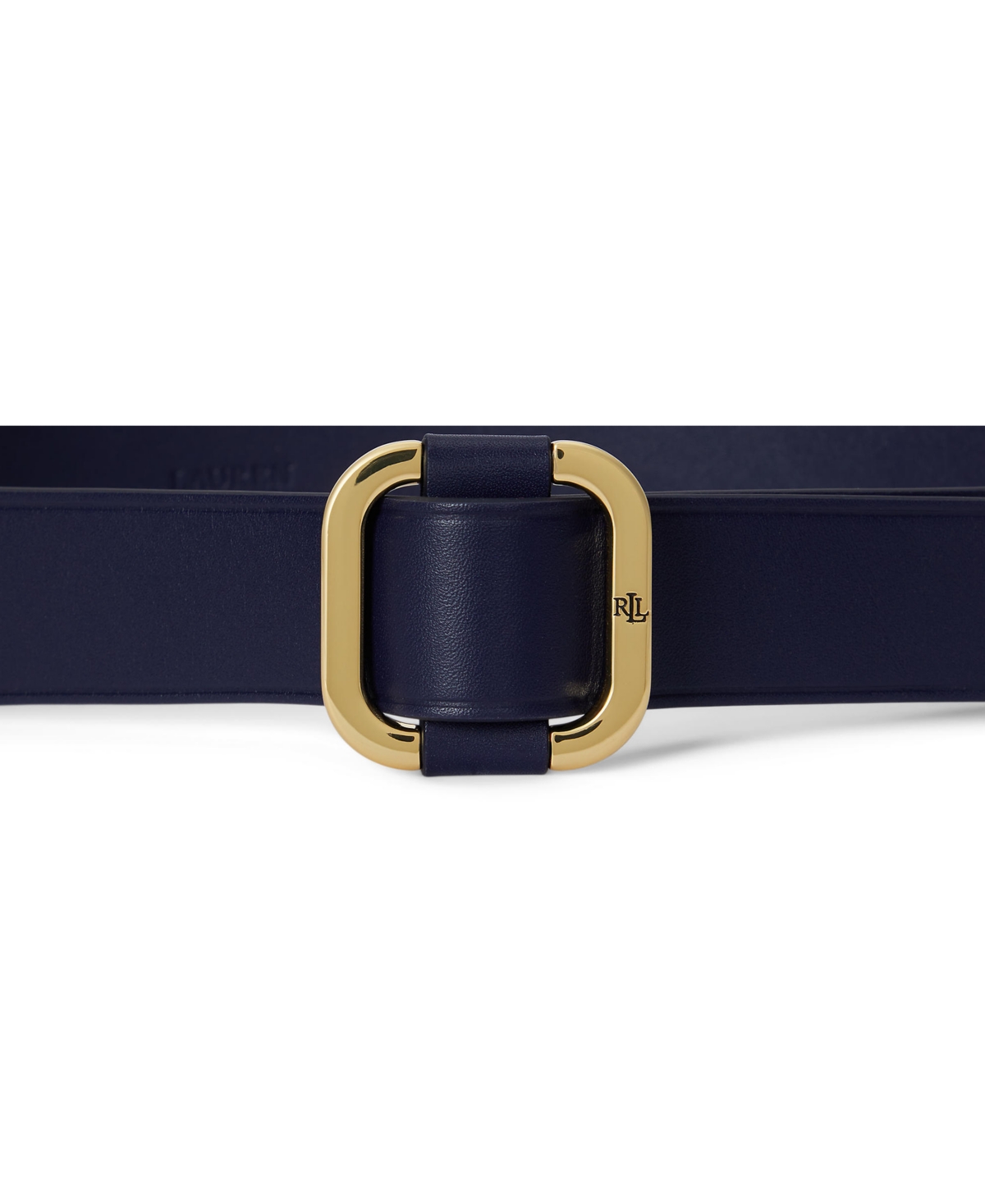 Ralph Lauren Women's Slide Buckle Leather Belt In Blue