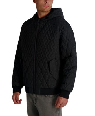 Men's Diamond Quilted Bomber Jacket