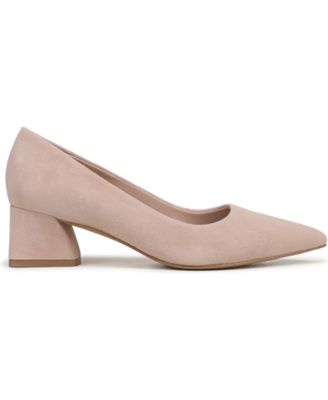 Women's Racer Pointed Toe Block Heel Pumps
