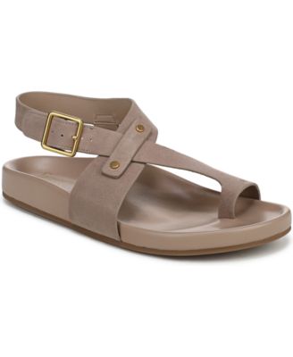 Blair Toe Loop Round Toe Buckle Flat Sandals