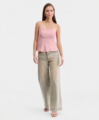 Women's Double Layered Peplum Camisole, Macy's Exclusive