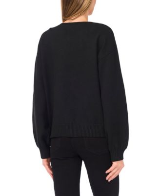 Women's Bow Closure Cardigan Sweater