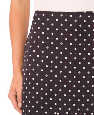 Women's Flouncy Flowy Hem A-line Midi Skirt