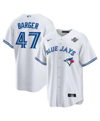 Nike - Men's Addison Barger White Toronto Blue Jays 2025 World Series Home Replica Player Jersey