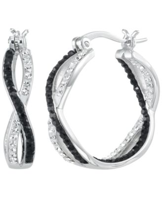 Macy's - Cubic Zirconia Infinity Round Hoop Earrings (1.05 ct. t.w.)