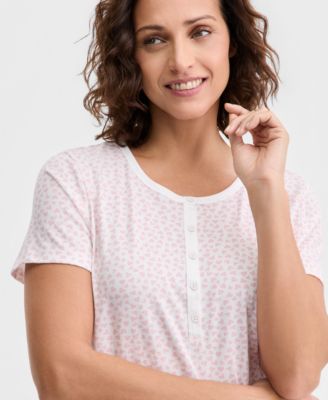 Women's Cotton Short-Sleeve Nightgown