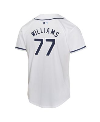 Big Boys and Girls Carson Williams White Tampa Bay Rays Home Player Game Jersey
