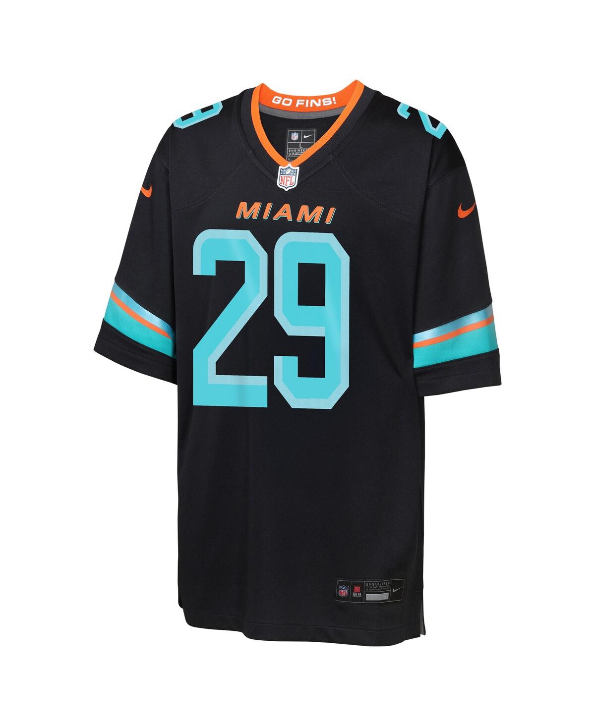 Nike Big Boys and Girls Minkah Fitzpatrick Pitch Blue Miami Dolphins 2025 Rivalries Collection Game Jersey