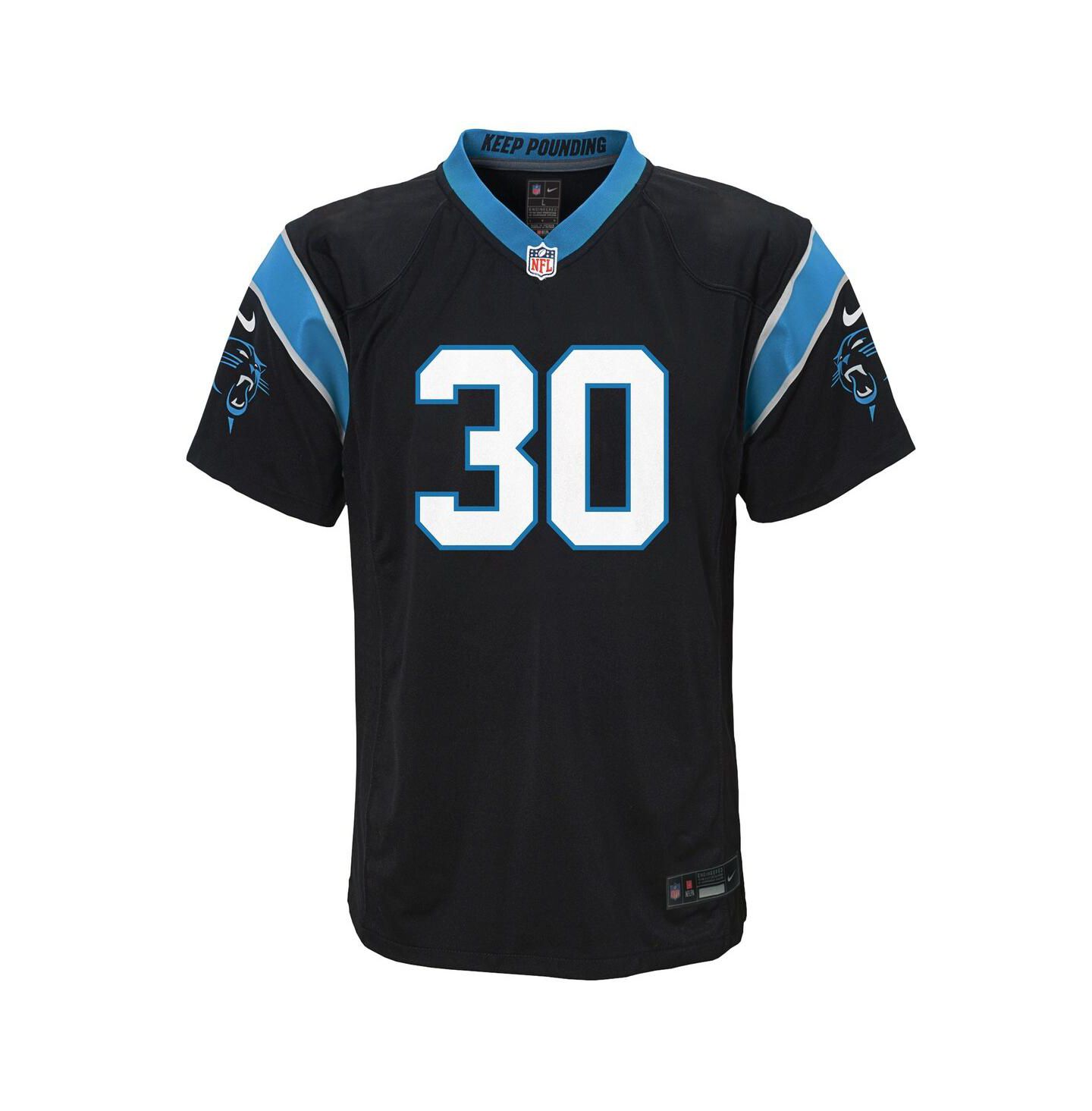 Детская игровая джерси Nike Chuba Hubbard Carolina Panthers Team, цвет чёрный — фото 3