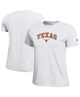 Champion - Women's White Texas Longhorns Arched Over Logo T-Shirt