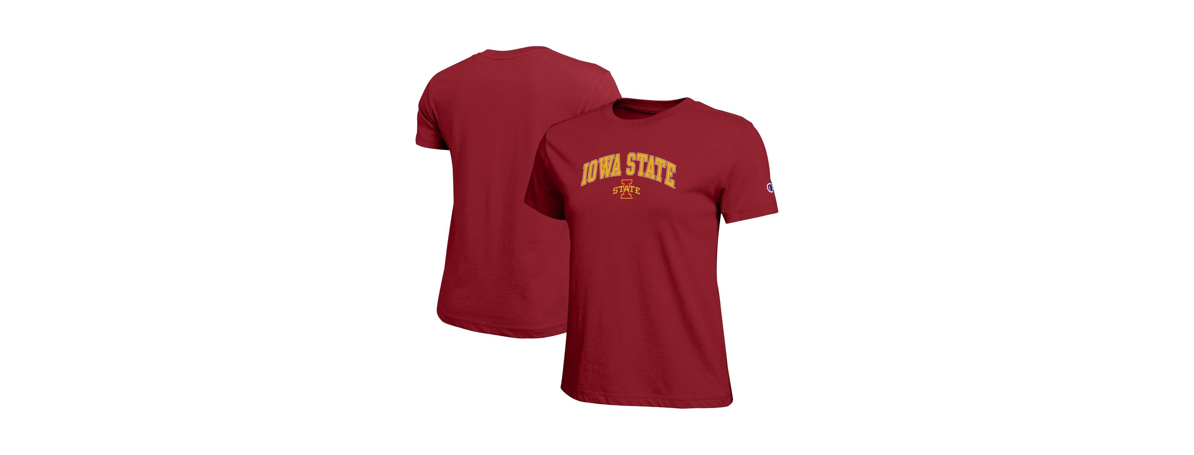 Champion Women's Cardinal Iowa State Cyclones Arched Over Logo T-Shirt