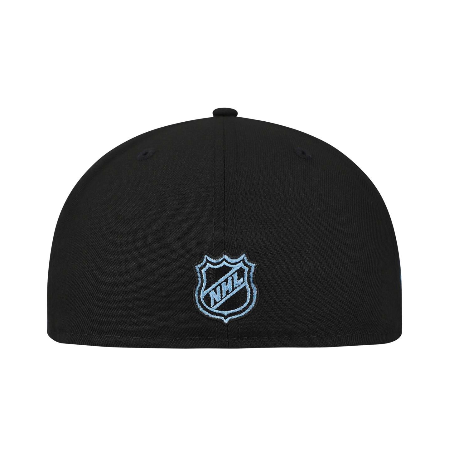 Мужская кепка New Era Black Utah Mammoth Team Secondary 59FIFTY Fitted Hat — фото 2