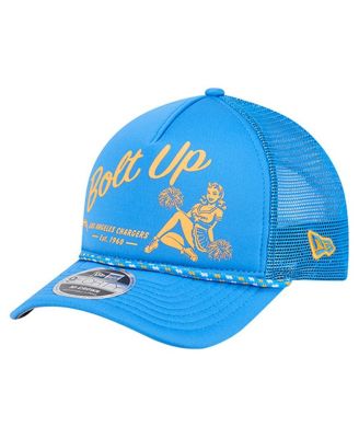 New Era - Men's Powder Blue Los Angeles Chargers Gas Station 9FORTY A-Frame M-Crown Adjustable Trucker Hat